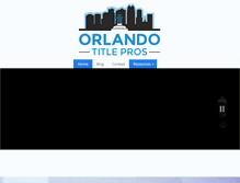 Tablet Screenshot of orlandotitlepros.com